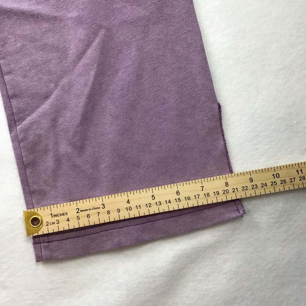 The Mayfair Group You Deserve Flowers Wide Leg Sweatpants Purple XS - Picture 6 of 14